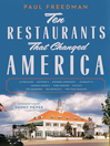 Cover image for Ten Restaurants That Changed America